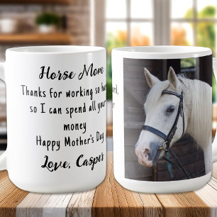 Custom Photo Equestrian Horse Lover Coffee Mug
