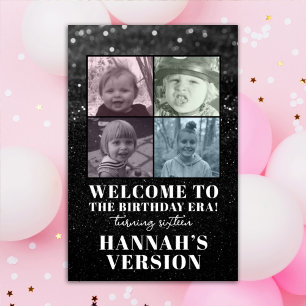 Custom Photo Eras Birthday Party Welcome Poster
