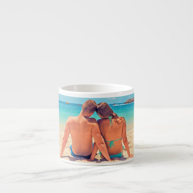 Custom Photo Espresso Cup Your Own Design (Front)
