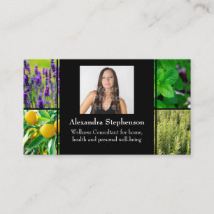 Custom Photo Essential Oils Business Consultant Business Card