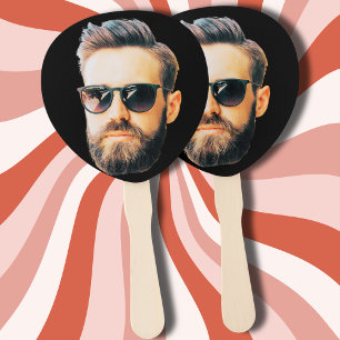 Custom Photo Face Birthday Favours Bachelor Party Hand Fan