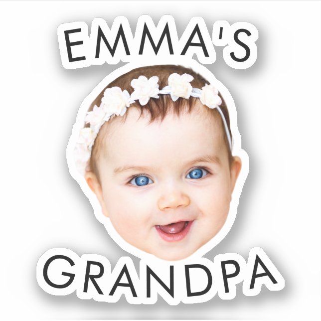 Custom Photo Face Mom Grandma Grandpa Birthday (Front)