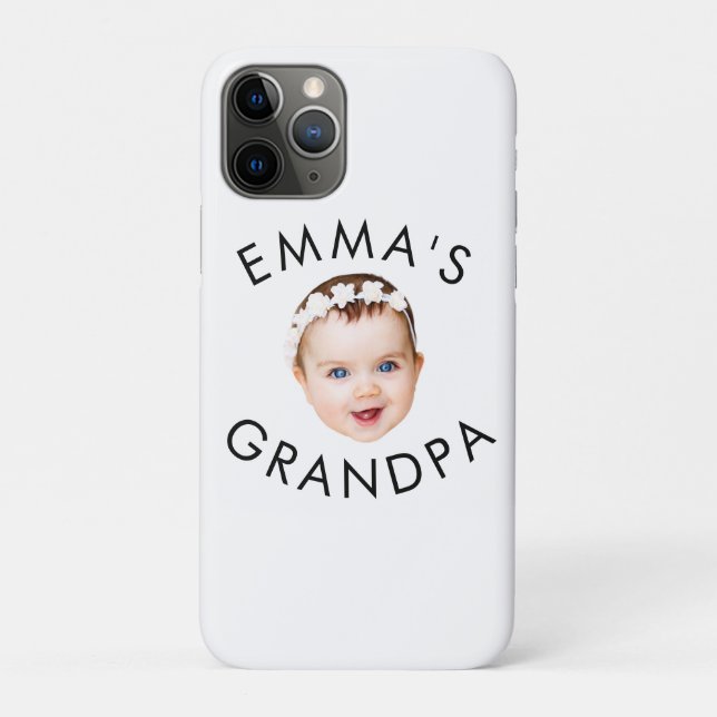 Custom Photo Face Mom Grandma Grandpa Birthday Case-Mate iPhone Case (Back)