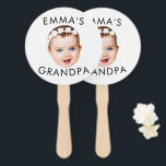 Custom Photo Face Mom Grandma Grandpa Birthday Hand Fan<br><div class="desc">Custom Photo Face Gift For Mom Grandma Grandpa Birthday</div>