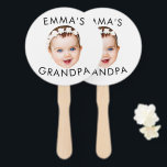 Custom Photo Face Mom Grandma Grandpa Birthday Hand Fan<br><div class="desc">Custom Photo Face Gift For Mom Grandma Grandpa Birthday</div>