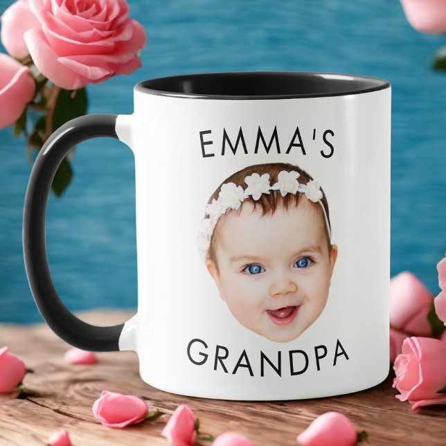 Custom Photo Face Mug Mom Grandma Grandpa Birthday (Creator Uploaded)