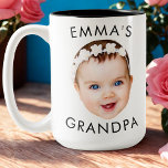 Custom Photo Face Mug Mom Grandma Grandpa Birthday<br><div class="desc">Custom Photo Face Mug Mom Grandma Grandpa Birthday</div>