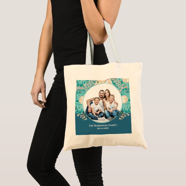 Custom Photo Family Keepsake Personalize  Tote Bag (Front (Product))