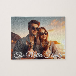 Custom Photo Family Pet Sphynx Cat Personalized  Jigsaw Puzzle