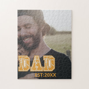 Custom photo Fathers day Sports Dad Basketball Dad Jigsaw Puzzle