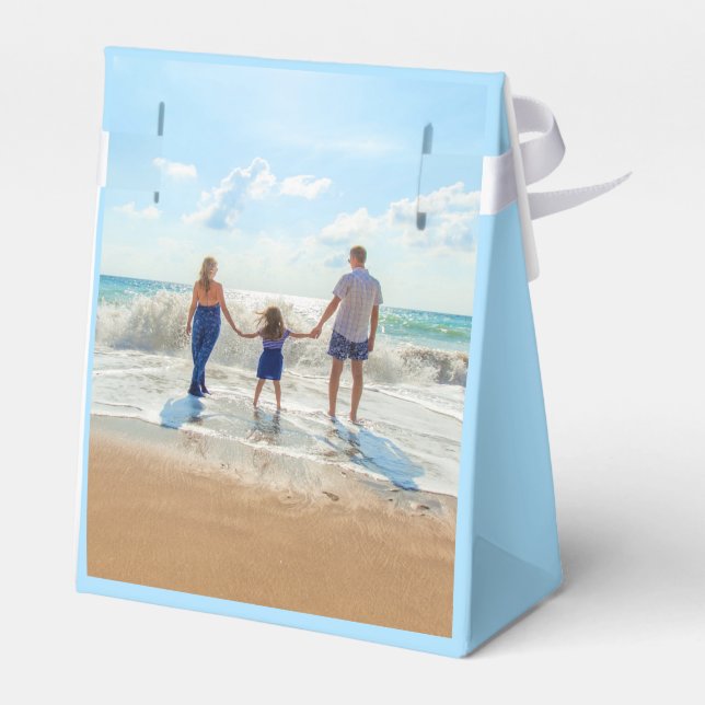 Custom Photo Favour or Gift Box Your Family Photos (Back Side)