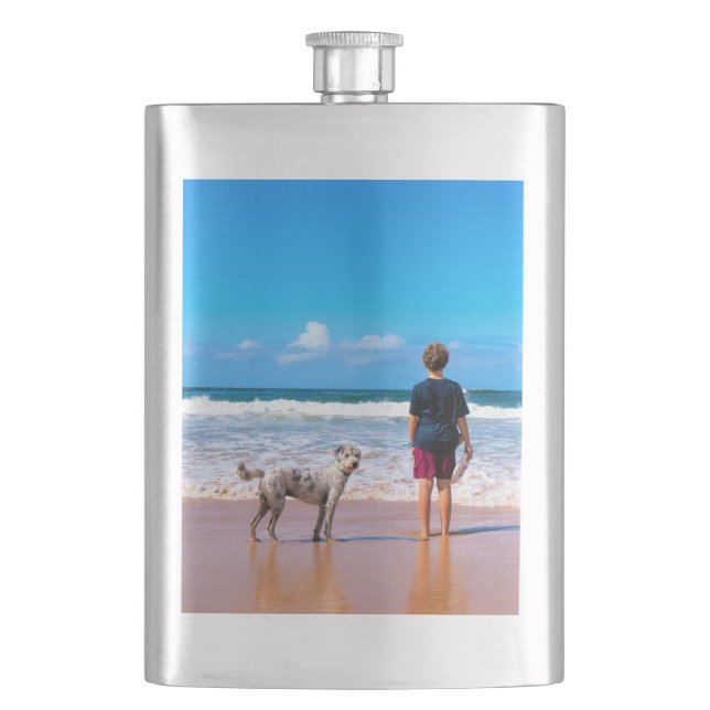 Custom Photo Flask Gift with Your Photos Design (Front)