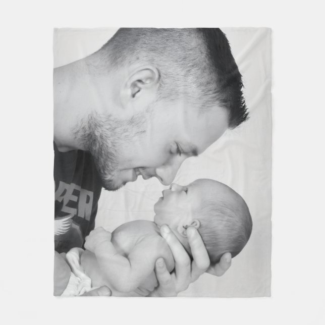 Custom Photo Fleece Blanket (Front)