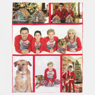 Custom Photo Fleece Blanket Christmas Memories