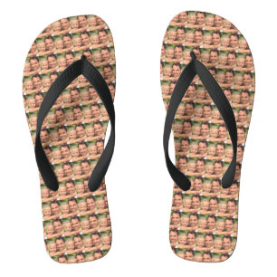 custom photo flip flops