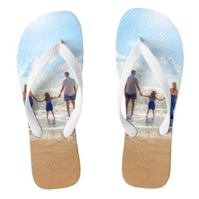 Custom Photo Flip Flops with Your Favourite Photos (Footbed)