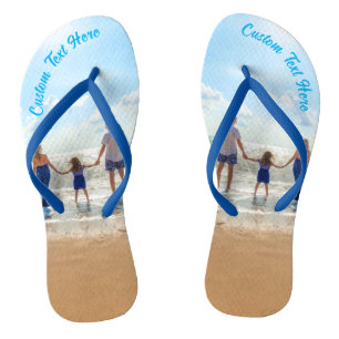 Custom Photo Flip Flops Your Photos and Text