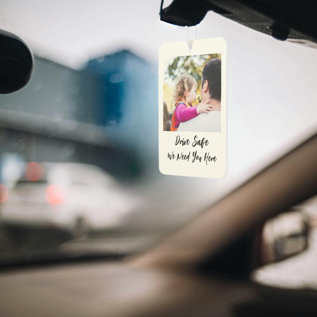 custom photo for Man Personalize Birthday dad Air Freshener (Personalize Birthday Gift for Him & Dad Personalize your ride with our Custom Car Air Freshener made)