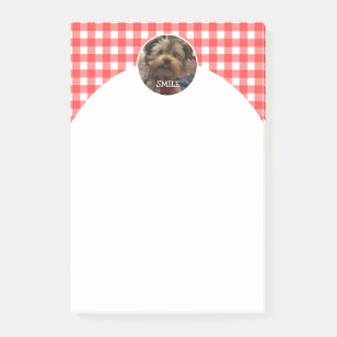 Custom Photo Frame Country Red Buffalo Check Plaid Post-it Notes