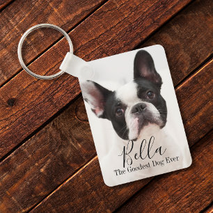 Custom Photo French Bulldog Personalized Keychain