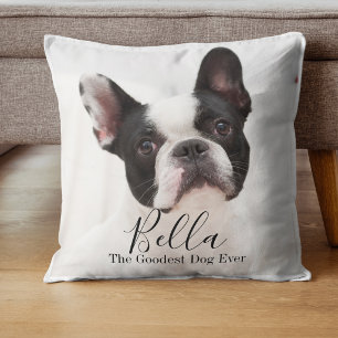 Custom Photo French Bulldog Personalized Throw Pillow