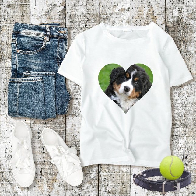 Custom photo, From the HEART Dog Mom  T-Shirt (Creator Uploaded)