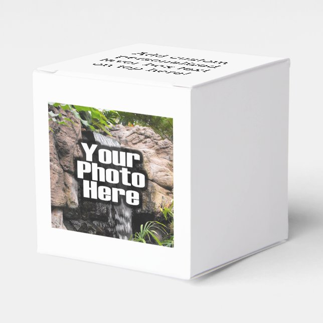 Custom Photo Full-Colour Personalized Favor Box (Front Side)