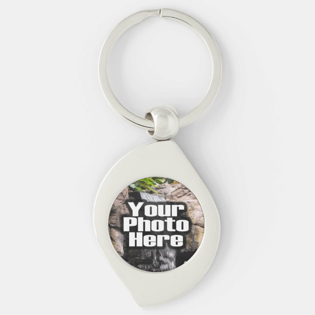 Custom Photo Full-Colour Personalized Keychain (Front)