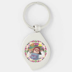 Custom Photo Fun Pink Happy Mother’s Day Keepsake Keychain