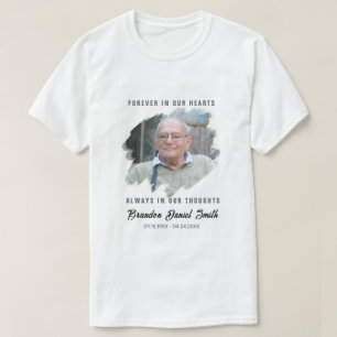 Custom Photo Funeral Shirt Name Dates Loved