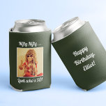 Custom Photo Funny Cool 50th Birthday Can Cooler<br><div class="desc">Customize with your text and photo and wish Happy Birthday with these fun,  unique party favours! Perfect for a 50th birthday party but messages on front and back are fully customizable. Great for any outdoor birthday party,  bachelorette outing,  or any other celebration to create memories!</div>