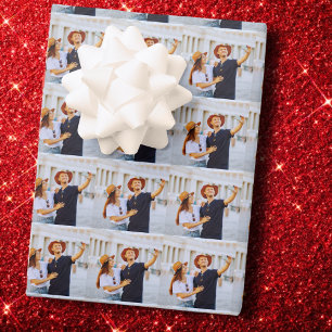 Custom Photo Gift Wrap, Family Custom Image Wrapping Paper