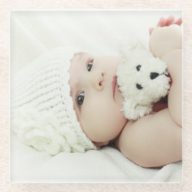 Custom Photo Glass Coaster (Front)