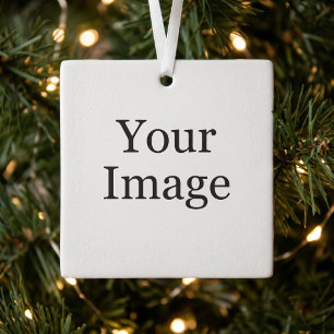 Custom Photo Glass Ornament
