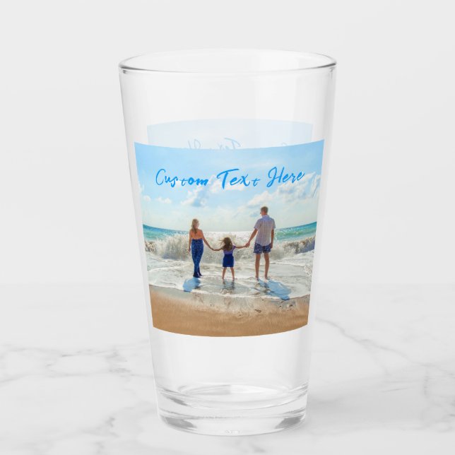 Custom Photo Glass Your Faforite Photos and Text (Front)