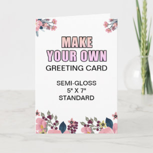 Custom Photo Glossy Engagement Greeting Card