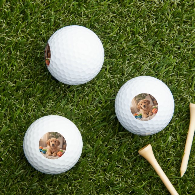 Custom Photo Golf Ball One-of-a-Kind Golf Gift (Insitu Grass)
