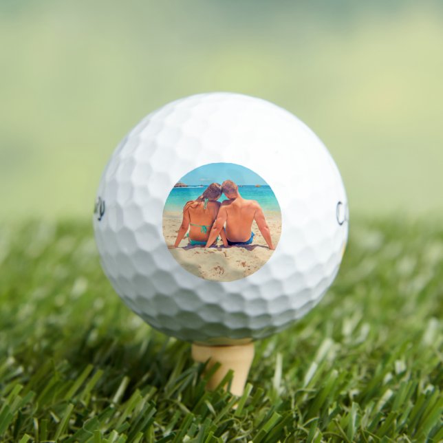 Custom Photo Golf Balls Gift with Your Photos (Insitu Tee)