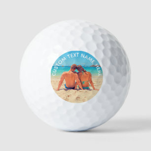 Custom Photo Golf Balls with Your Photos and Text