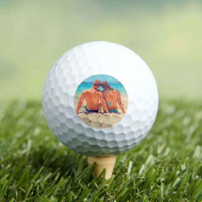 Custom Photo Golf Balls Your Favourite Photos Gift (Insitu Tee)