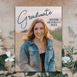 Custom Photo Graduation Announcement