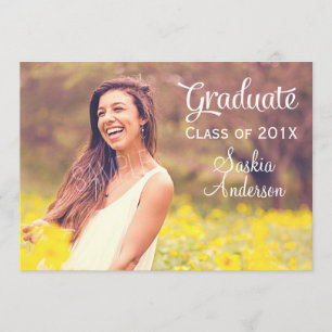 Custom Photo Graduation Announcement