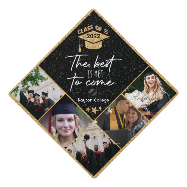 Custom Photo Graduation Cap Topper (Front)