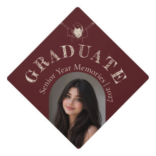 Custom Photo Graduation Cap Topper Personalized