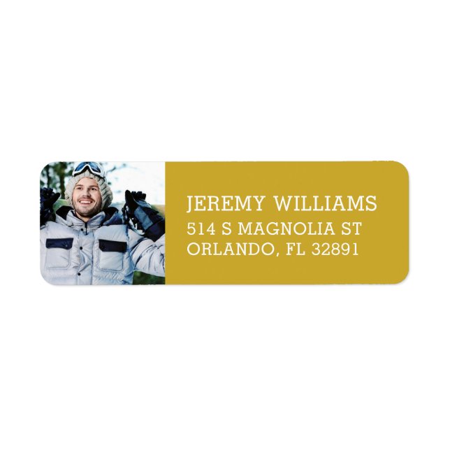 Custom Photo Graduation Return Address (Front)