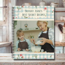 Custom Photo Grandma & Family Recipe Keepsake