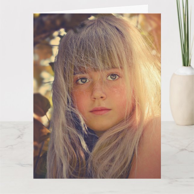 Custom photo greeting card (Front)