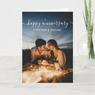 Custom Photo Happy Anniversary Card