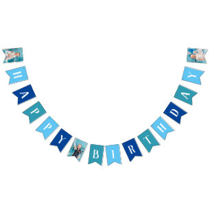 Custom Photo Happy Birthday Banner