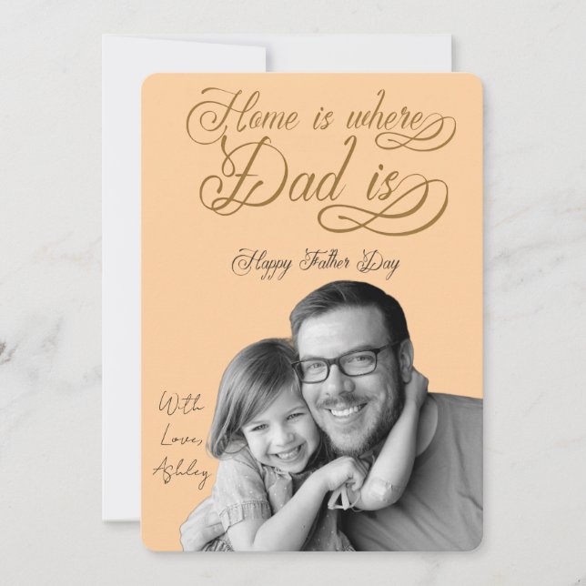 Custom Photo Happy Father’s Day Invitation (Front)